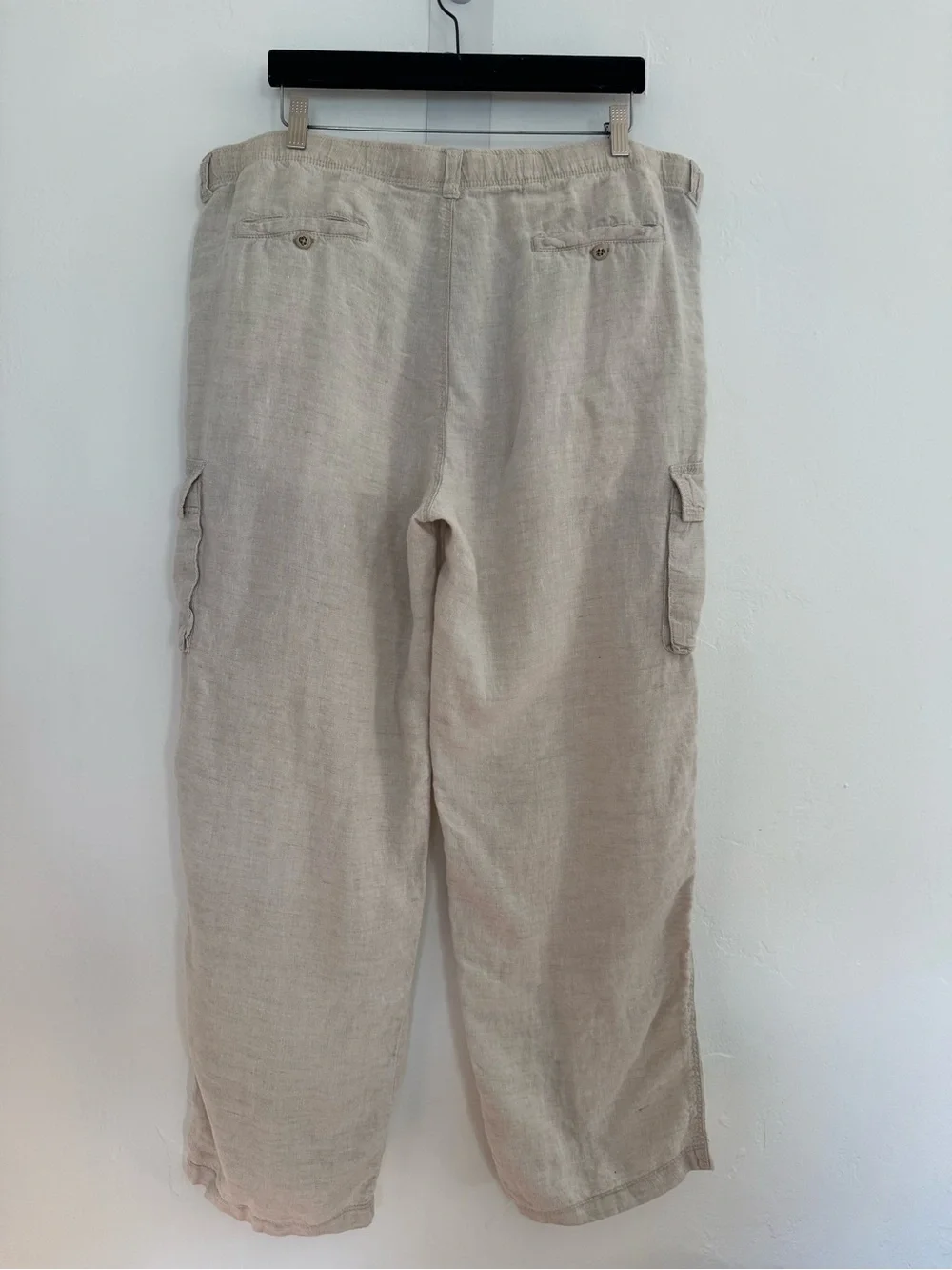 Tommy Bahama Relax Cargo Pants Linen Oatmeal Natural Minimal Beach Coastal